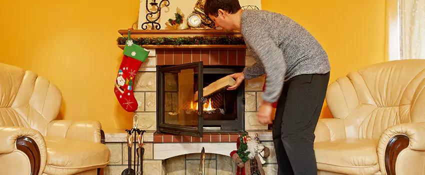 Rusted Metal Fireplace Restoration in Concord, California
